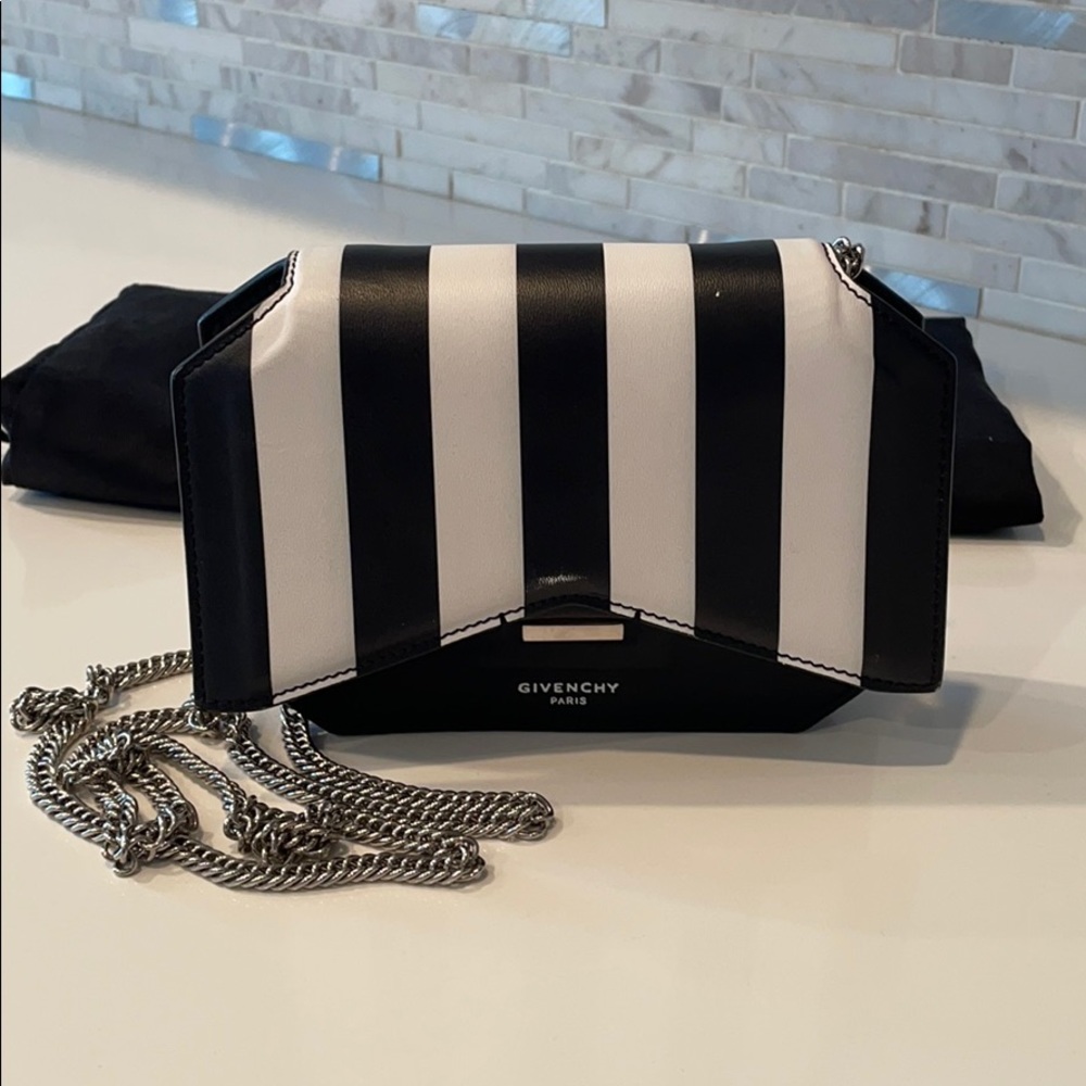 GIVENCHY Mini Bow-Cut Strap Bag